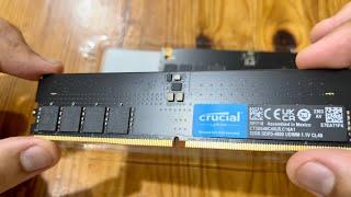 Gaming Upgrade Memory Crucial 64GB RAM Kit (2x32GB) DDR5 4800MT/s CL40 CT2K32G48C40U5 Unboxing