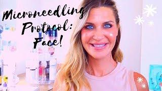 Microneedling/CIT at HOME: Facial protocol 2019 | Demo | Tips