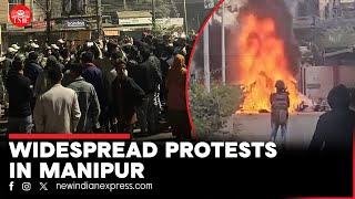 Manipur Violence | Protests rage across Imphal | PWD Minister's house burnt down