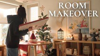 Room Makeover | Christmas Decor | IKEA Haul | Fall Room Update | Cozy Aesthetic Transformation