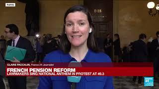 Macron forces through pension reform without parliamentary vote • FRANCE 24 English