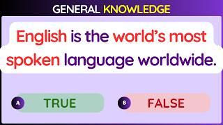 General Knowledge Quiz | Can you Score 20/20?  #YES/NO 13