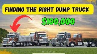 HOW TO FIND THE RIGHT DUMP TRUCK TO BUY