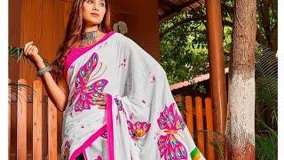 ලස්සනම ලස්සන බතික් සාරි |bathik sarees |Trending #saree #sareelove #bathik