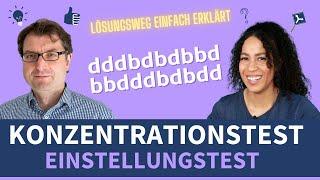 Konzentrationstest | Einstellungstest Konzentration trainieren #einstellungstest #lernen