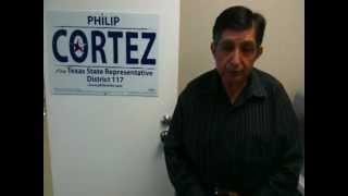 Jose Sanchez supports Philip Cortez