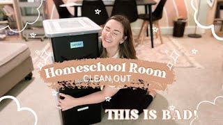 Homeschool Room Clean Out // How I Organize All the Papers