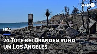 Inzwischen 24 Tote bei Bränden rund um Los Angeles | AFP