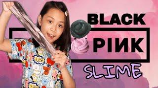 BLACK PINK SLIME | DIY SLIME |BLEZD SLIMES