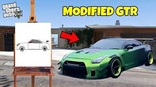 GTA 5 : FRANKLIN AND SHINCHAN DRAWING GTR WITH HELP OF MAGICAL PAINTING BOARD