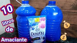 Como fazer 10 litros de amaciante caseiro Downy com pouquissimos ingredientes