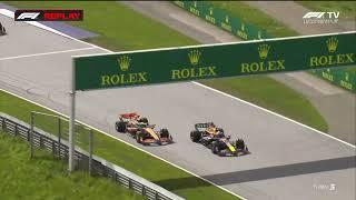 Max Verstappen & Lando Norris Crash | 2024 Austrian Grand Prix