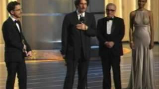 The Coen Brothers winning an Oscar® for Directing "No Country for Old Men"