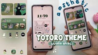 make your Android phone aesthetic | Totoro (studio ghibli) theme | Samsung a13 aesthetic 