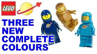 Three new colours of Lego classic spaceman in June - two new and one completed