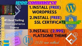 How to install wordpress | install free SSL certificate & Flatsome theme 2020