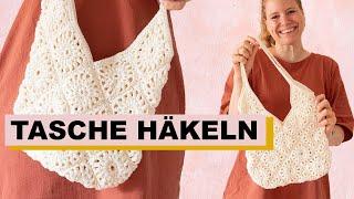 Tasche häkeln aus Granny Squares - gratis Anleitung