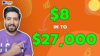 Perfect Strategy For Binaryoptions  $8 to $27,000  Live trade #pocketoption #binaryoptions