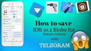 How to Save IOS 10.2 blobs with Telegram