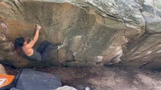 Jing-Yun Wong - Forced Entry (V11), Grampians Bouldering