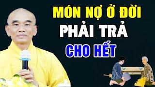 NỢ ĐỜI Phải Trả Cho Hết Nghe 1 Lần Là Bớt Khổ - Thầy Thích Tuệ Hải