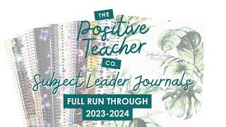 Subject Leader Journal Full Run Through 2023/24