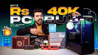 Rs 40000 Gaming PC Build in 2025 |  i3-14100F & RTX 3050 