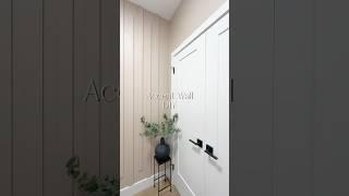 Entry way transformation with this easy Accent Wall #accentwall #homedecor #diy