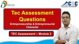 CSC TEC Exam Assessment Questions and Answers 2024 | Hindi and English | Module 2 Assessment