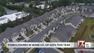 Foreclosures up in Wake County