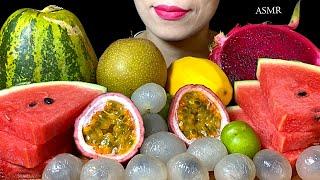 ASMR FRESH FRUIT (Asian Pears, Melon, Red Dragonfruit, Watermelon, Longan, Mango, Passion fruit)