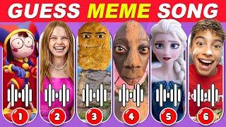 Guess Meme Song & Who's Singing?|Gegagedigagedago, Salish Matter, Tenge, Elsa, King Ferran, Pomni