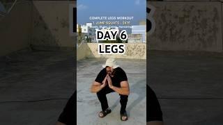 Day 6 – Leg Workout at Home  | Dumbbells Only | No Machines, Pure Power