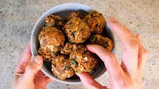 Veggie balls for keto snacks | Keto vegan and gluten free