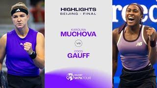 Karolina Muchova vs. Coco Gauff  | 2024 Beijing Final | WTA Match Highlights