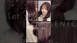 質感髮色-霧可可GENIC 讓妳時尚地生活著/Let you live a stylish life宣尼鉑金光燦護髮 手機動態。染髮攝影作品