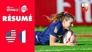 Les Françaises iront en demi-finales | Résumé France vs USA | 1/4 de finale HSCB SVNS Dubaï