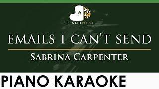 Sabrina Carpenter - emails i can't send - LOWER Key (Piano Karaoke Instrumental)
