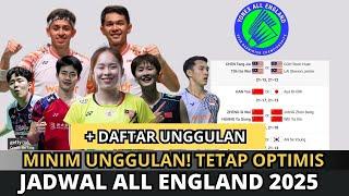 JADWAL ALL ENGLAND 2025  DAN DAFTAR PEMAIN UNGGULAN #allengland2025