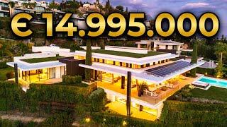 Touring a € 15M MODERN MASTERPIECE VILLA in Marbella Spain | Zimmer Estates