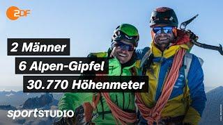 Die härteste Berg-Tour der Welt: In 18 Tagen auf die sechs größten Alpen-Nordwände | sportstudio