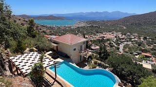 HEL58 - 4 Bedroom Villa in Elounda with spectacular views and pool.