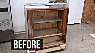 Abandoned TV cabinet transformation