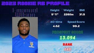 Machine Learning RB Model | Emanuel Wilson Rookie Prospect Profile