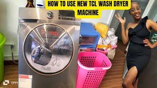 How To Use New 10KG Touch screen Tcl Front Load Washing Machine.FULL REVIEW#frontloadwashingmachine