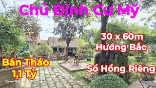 Bán Căn Nhà Vườn Chủ Định Cư Mỹ 1800m2 - 550m2 Thổ Cư - Cây Ăn Trái - Ao Cá - Đường Ôtô Tới Nhà