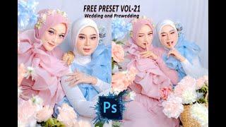 FREE PRESET PHOTOSHOP VOL-21 Wedding and Prewedding