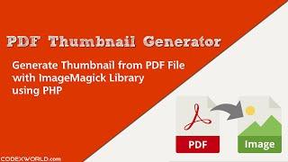 Generate Thumbnail from PDF using PHP