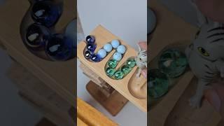 marble Run Race ASMR Wooden Wave Course Colorful Marbles #marblerun #marblerunrace #asmr