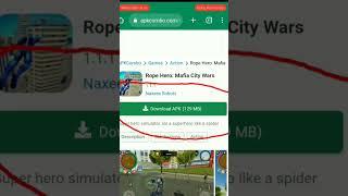 Rope Hero mafia city wors download mod APK ⭐⭐ #short #tranding #YouTube#ropehero